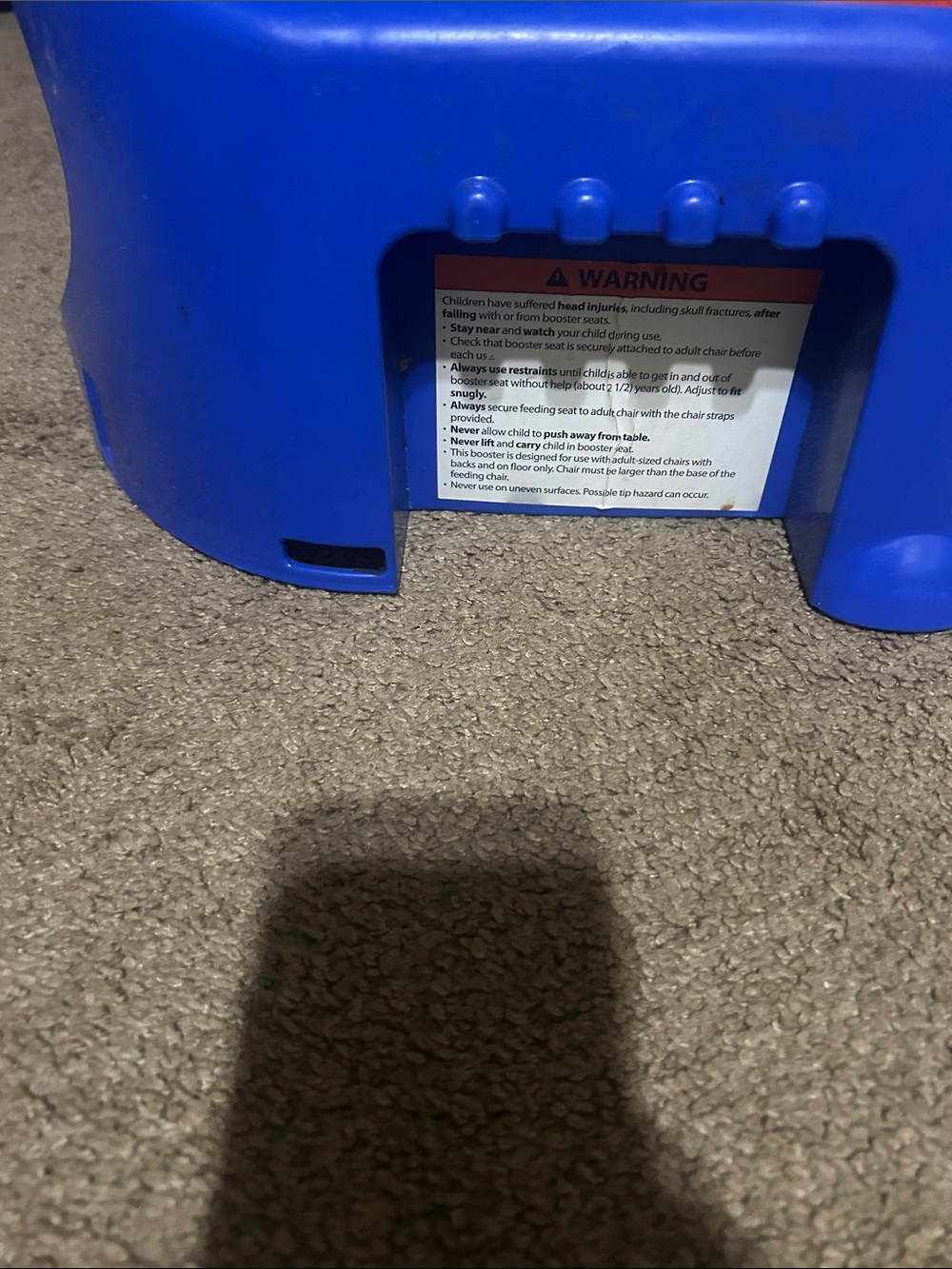 Paw Patrol Plastic Kids Seat with Character Panel - Red and Blue - Picture 3 of 5